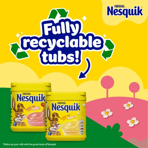 Nesquik Banana Flavoured Milkshake Powder 500g Tub