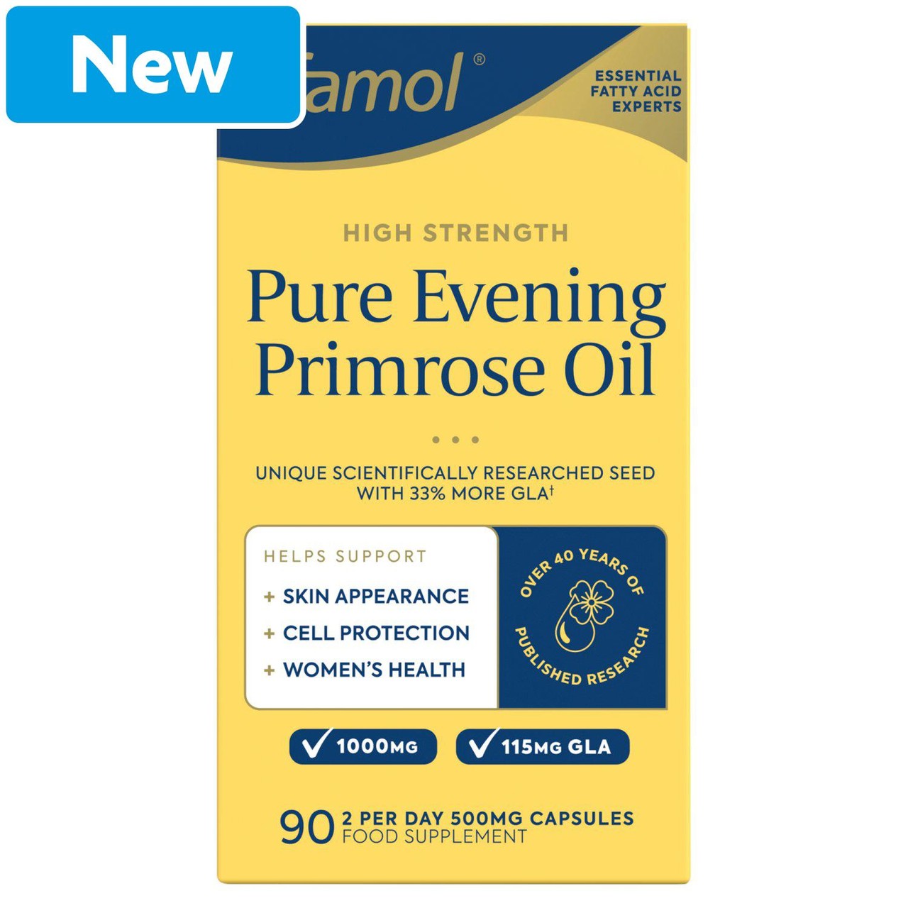 Efamol High Strength Pure Evening Primrose Oil 500ml Capsules