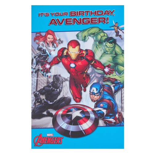 Disney Avenger Juvenile Boy Birthday Card L034