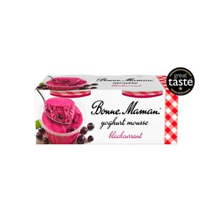 Bonne Maman Blackcurrant Mousse 2 x 70g
