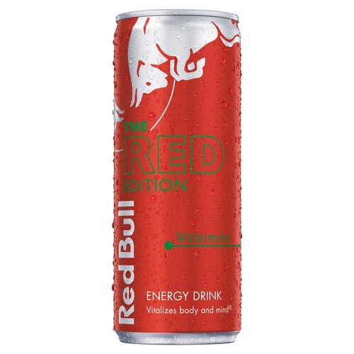 Red Bull Energy Drink Red Edition Watermelon Can