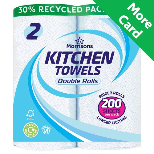 Morrisons 2 Double Kitchen Rolls