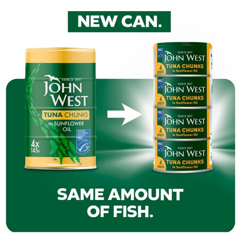 John West Tuna Chunks In Sunflower Oil 