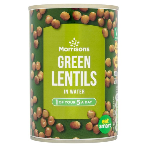 Morrisons Green Lentils in Water