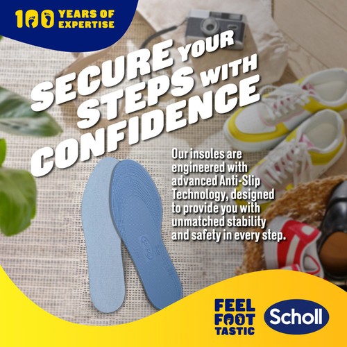 Scholl Shock Reducer Everyday Insoles One Pair