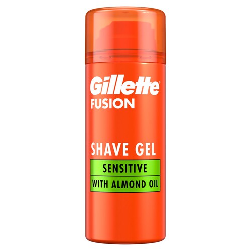 Gillette Fusion Sensitive Skin Shaving Gel With Almond Oil 