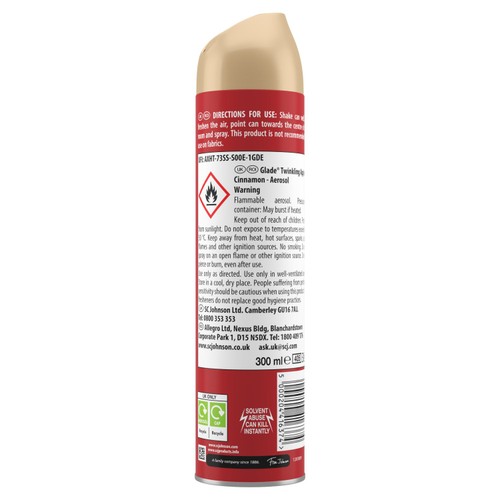 Glade Aerosol Air Freshener Warm Apple Pie 300ml
