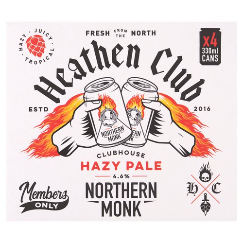 Northern Monk Heathen Club Hazy Pale (Abv 4.6%)