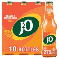J2O Orange & Passion Fruit 10 Bottles