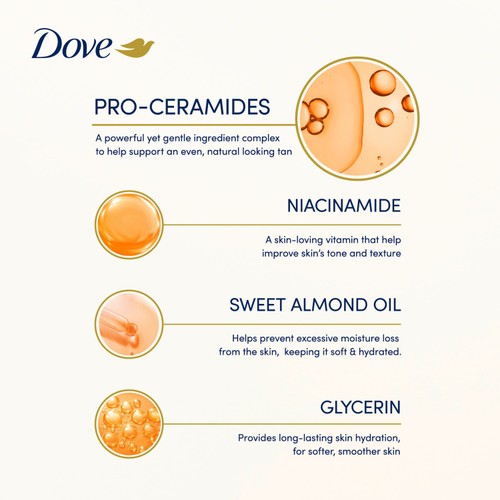 Dove Gradual Self Tan Body Mousse Fair To Medium 150ml