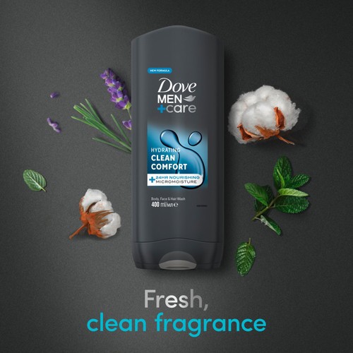 Dove Men + Care Clean Comfort Body Wash Shower Gel 400ml