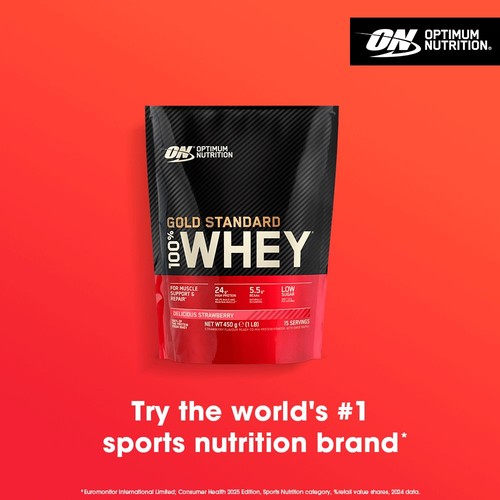 Optimum Nutrition Gold Standard Whey Delicious Strawberry 450G