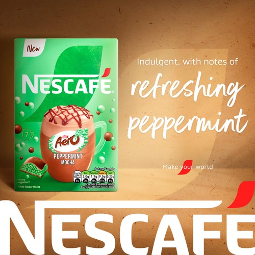 Nescafe Aero Peppermint Mocha Coffee 7x133g Sachets