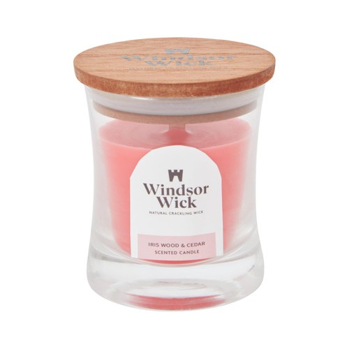 Home Style Windsor Wick Cracking Wooden Wick Mini Candle Iris Wood
