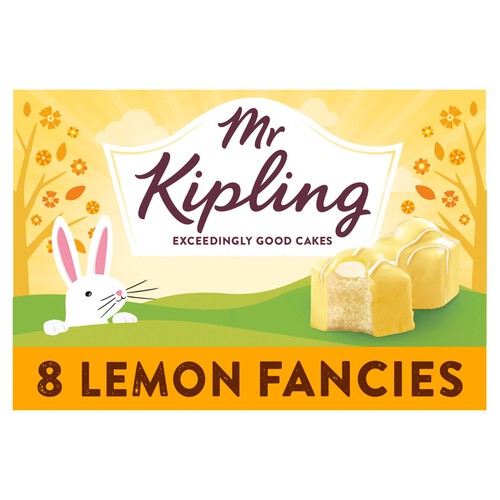 Mr Kipling Lemon Fancies Cakes Multipack Snack 8pk