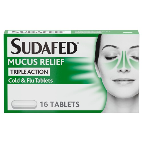 Sudafed Mucus Relief Triple Action Tablets