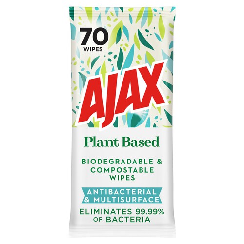 Ajax Plant Based Biodegradable Wipes