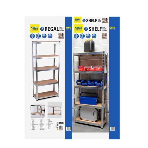 Kinzo 5 Tier Shelving Rack