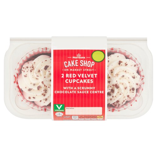 Morrisons Vegan Red Velvet Cupcakes 