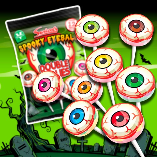 Swizzels Spooky Eyeball Double Lollies 130G