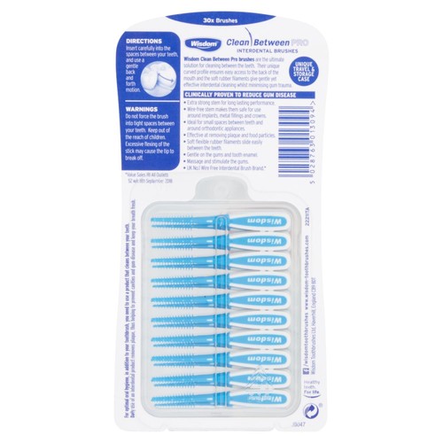 Wisdom Clean Between Pro Fine Interdental Brushes