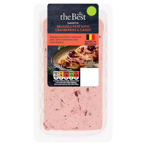 Morrisons The Best Smooth Brussels & Cranberry Pate With Cassis