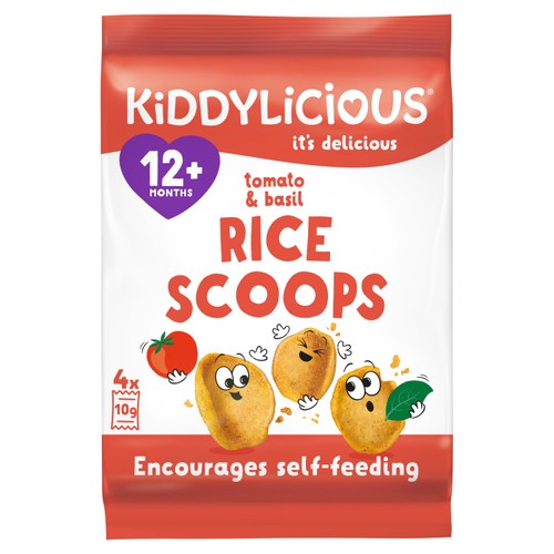 Kiddylicious Tomato & Basil Rice Scoop 4 x 10g