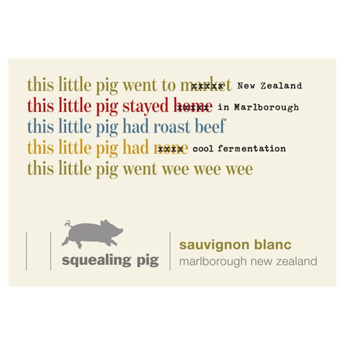 Squealing Pig Sauvignon Blanc 