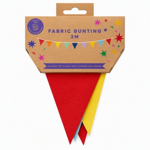 Mad Party Brights Fabric Bunting