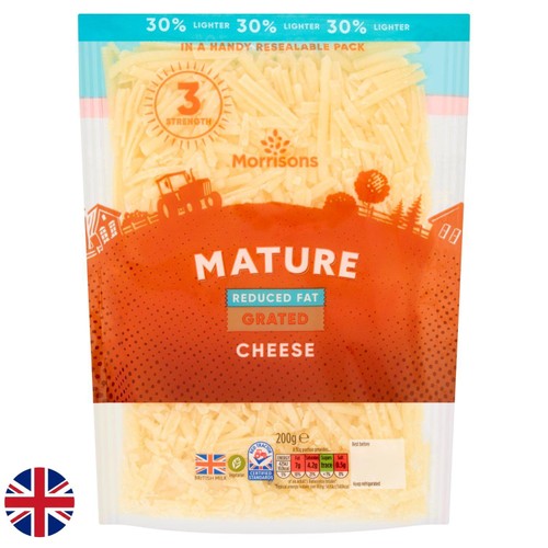 Morrisons 30% Lighter Mature Grated Cheese