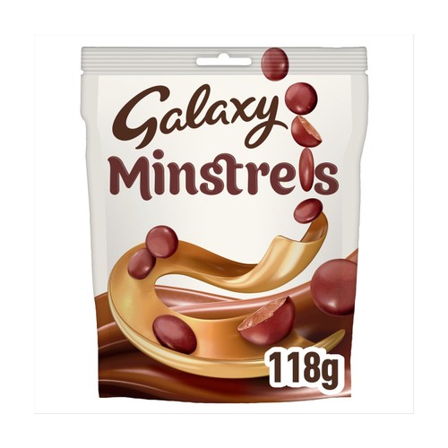 Galaxy Minstrels Milk Chocolate Pouch Bag   118g