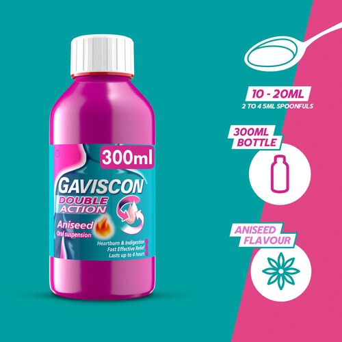 Gaviscon Double Action Aniseed 