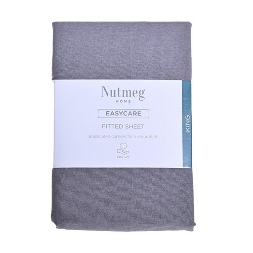 Morrisons home easycare graphite fitted sheet king