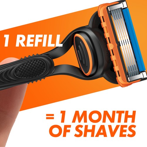 Gillette Fusion5 Razor + 1 Razor Blade For Men