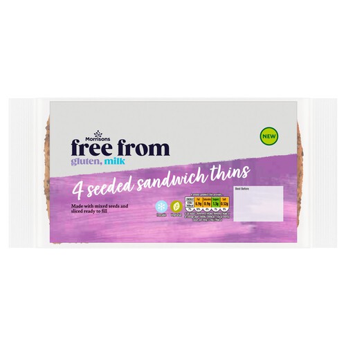 Morrisons Free From Seeded Sandwich Thins 