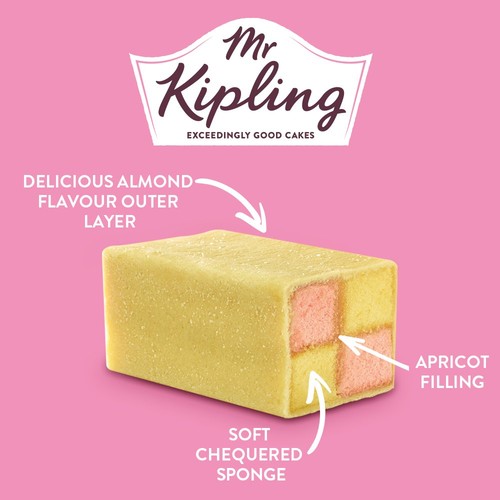 Mr Kipling Standard Battenberg Cake Family Size Serves 8
