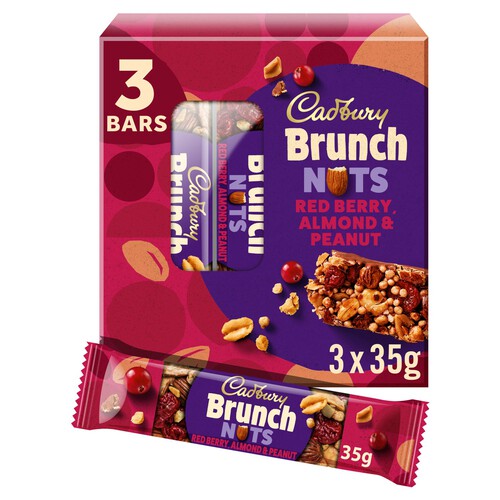 Cadbury Brunch Nuts Cranberry & Almond Cereal Bar