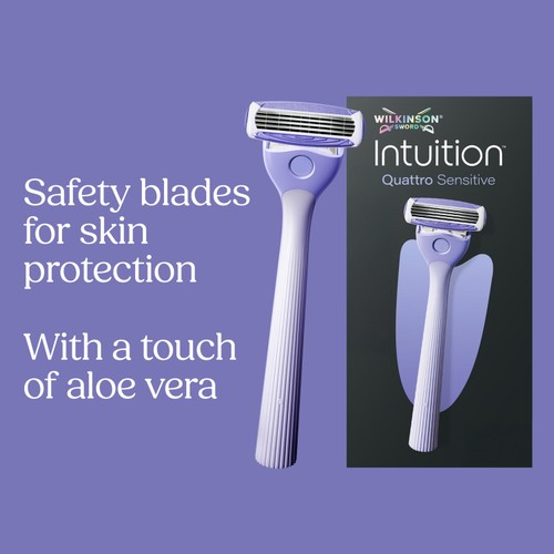Wilkinson Sword Quattro For Women Rose Gold 1 Razor + 4 Blades