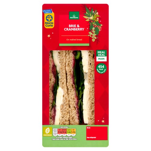 Morrisons Brie & Cranberry Christmas Sandwich
