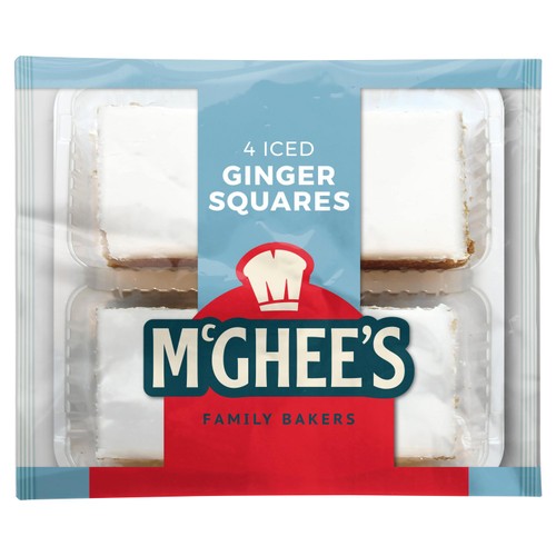 McGhees iced ginger squares