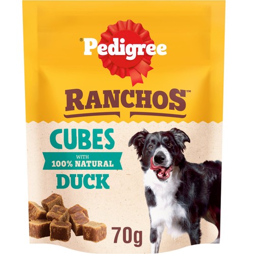Pedigree Ranchos Reward Cube Dog Treats In Duck 70g
