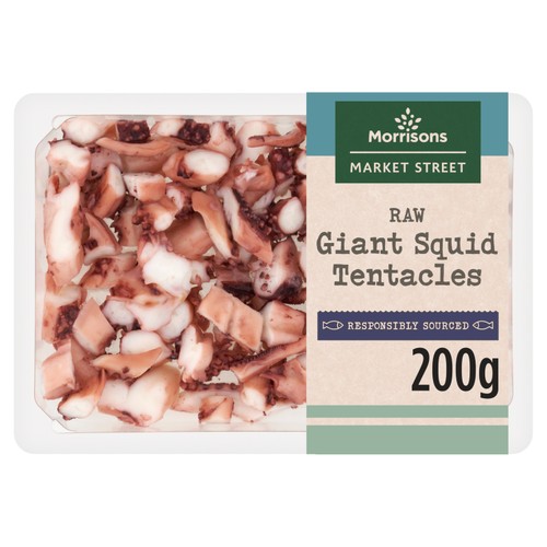 Morrisons raw giant squid tentacles
