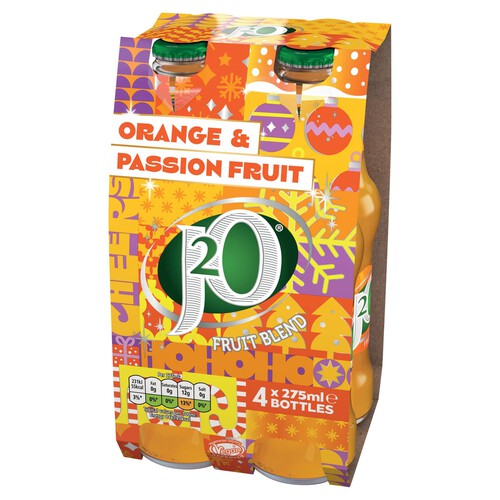 J2O Orange & Passion Fruit 4 Bottles