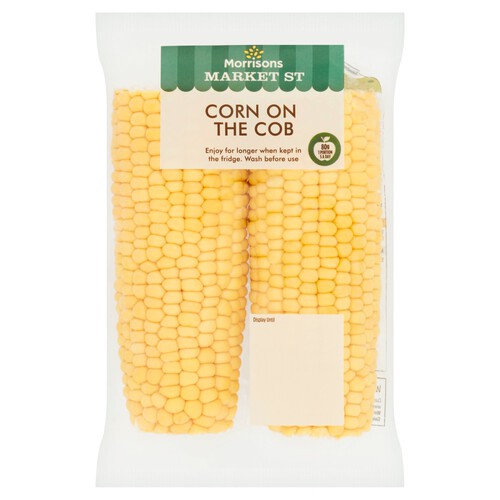 Morrisons 2 Sweetcorn Cobs             