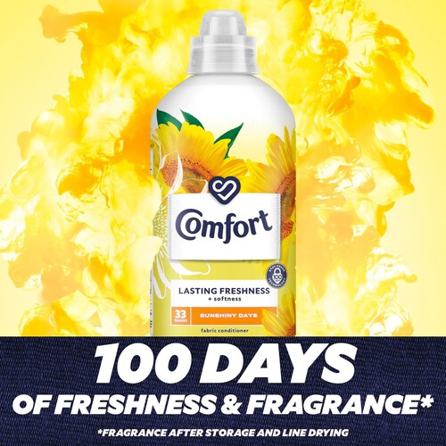 Comfort Fabric Conditioner Sunshiny Days 33 Washes