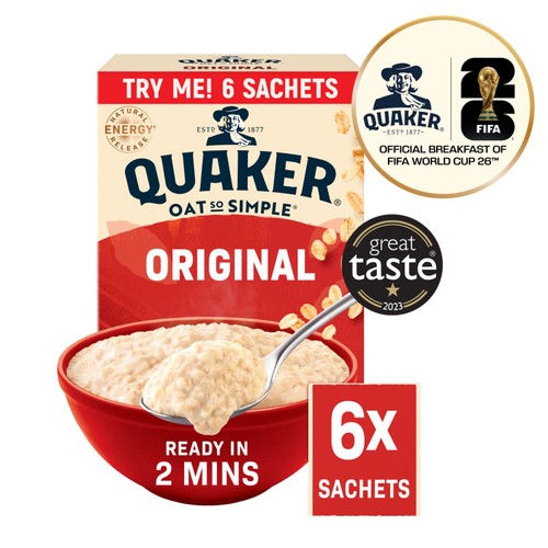 Quaker Oat So Simple Original Porridge Sachets
