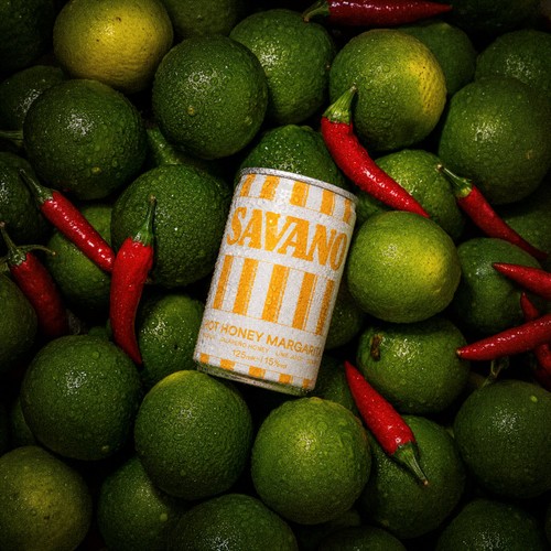 Savano Hot Honey Margarita 125Ml Can 15%Abv
