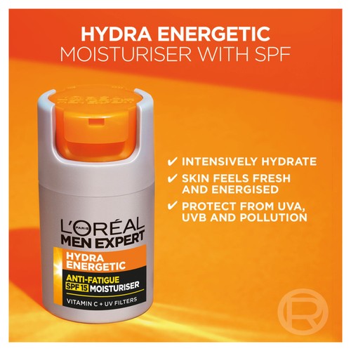 L'Oreal Men Expert Hydra Energetic Mens With Spf 15 And Vitamin C