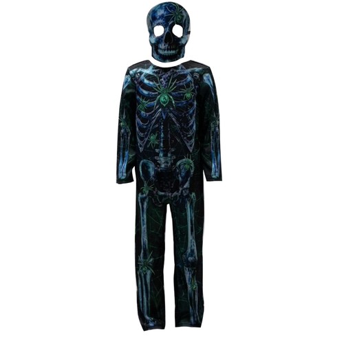 Morrisons All In One Skeleton Halloween Costume 3-4yrs