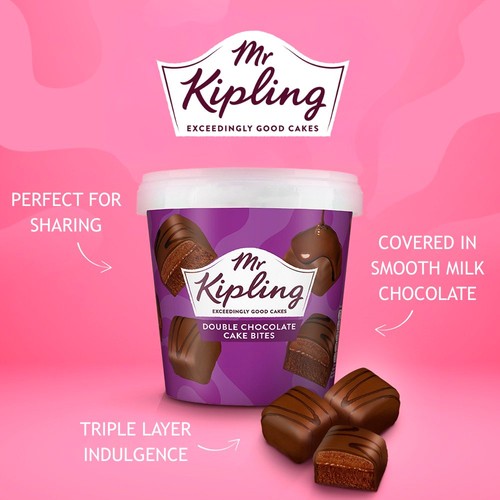 Mr Kipling Double Chocolate Cake Bites 205g